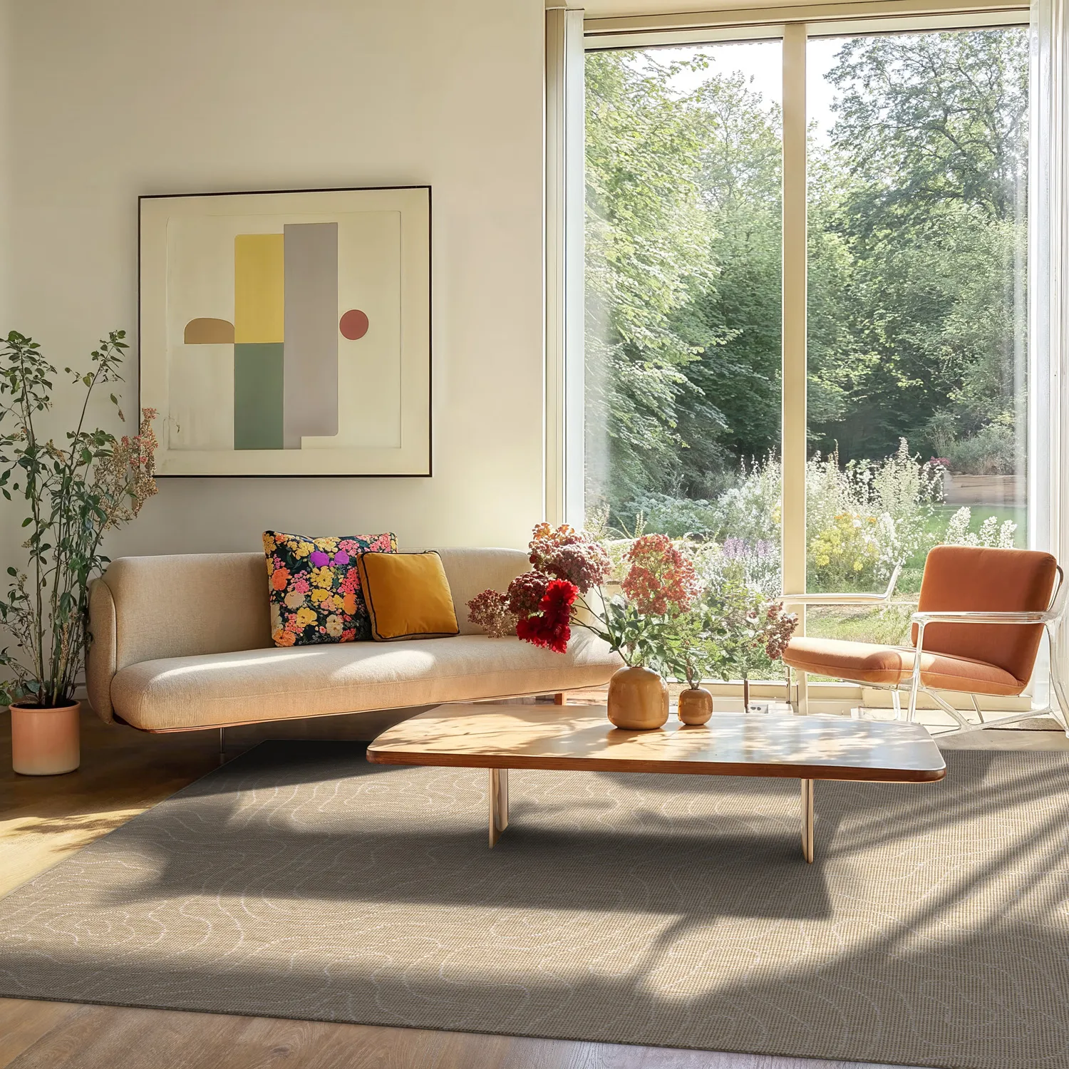 Beltéri és kültéri szőnyeg - Thurman (bézs)