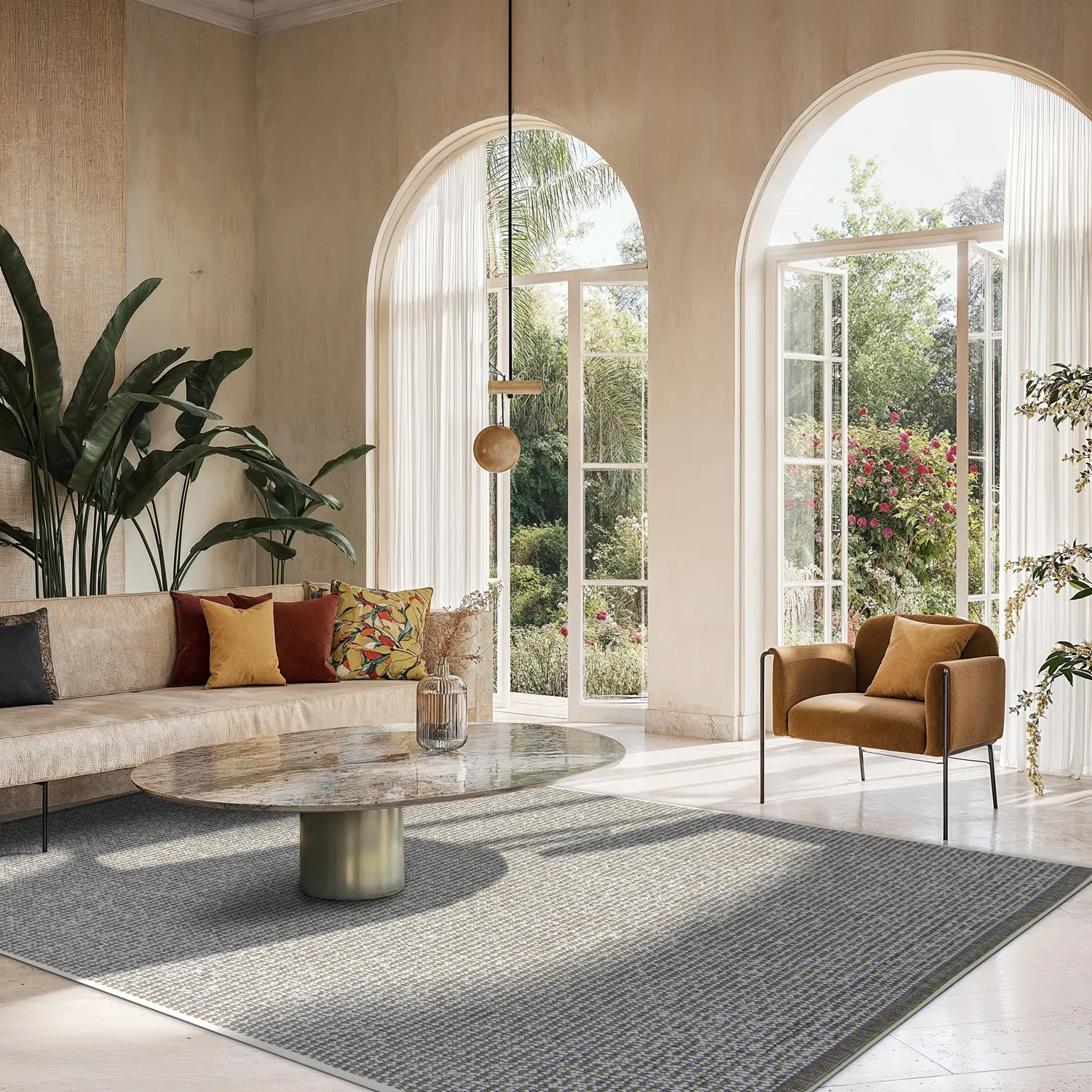 Beltéri és kültéri szőnyeg - Tromsø (barna)