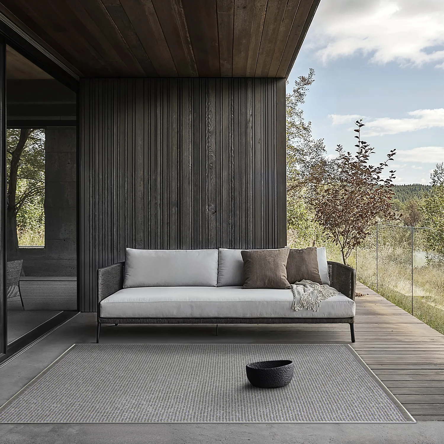 Beltéri és kültéri szőnyeg - Tromsø (barna)