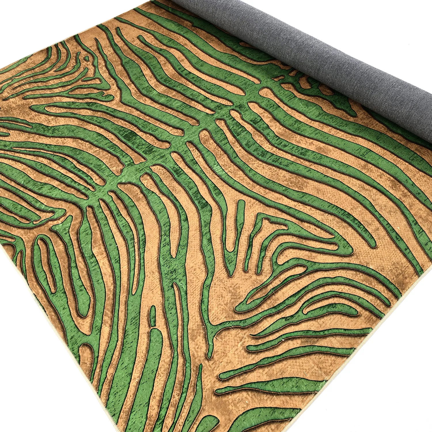 Wilton szőnyeg - Zebra (zöld/narancs)