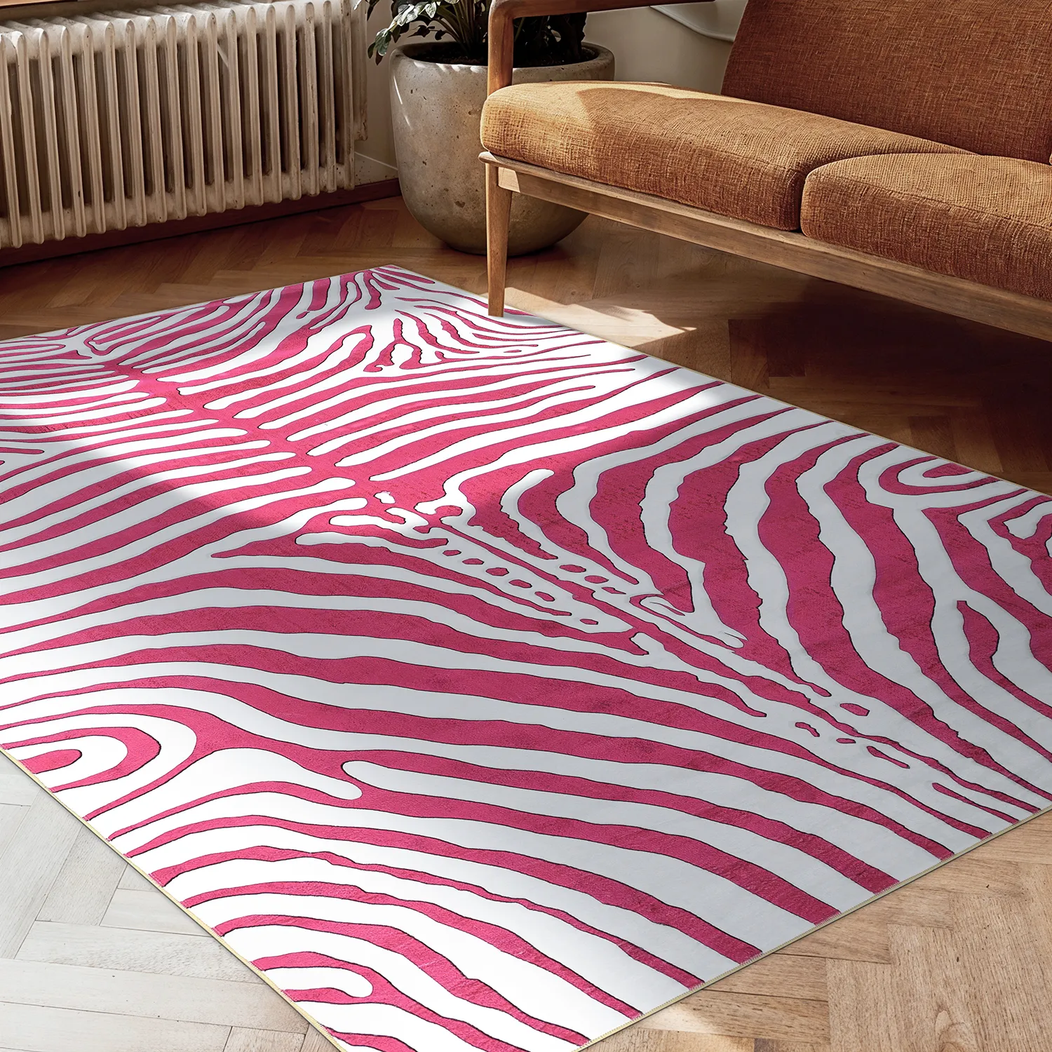 Wilton szőnyeg - Zebra (rózsaszín)