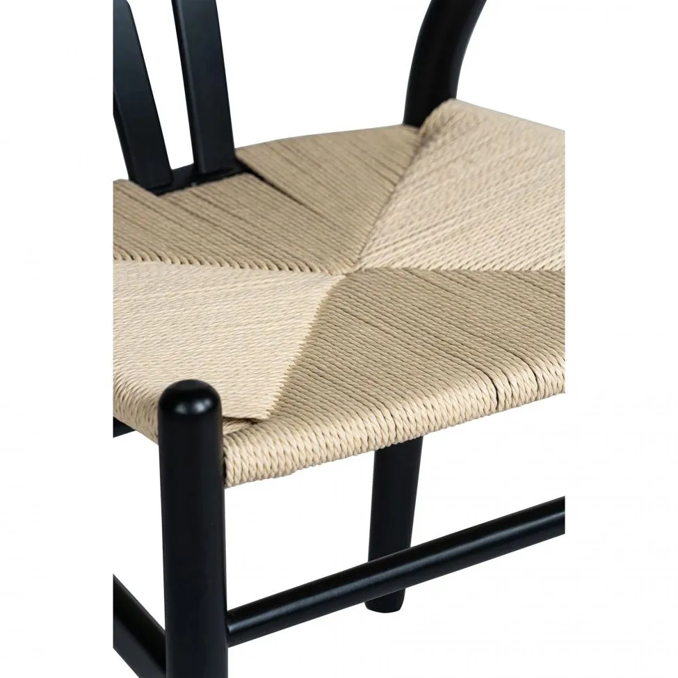 Szék - Alta (fekete/bézs) - 2 db