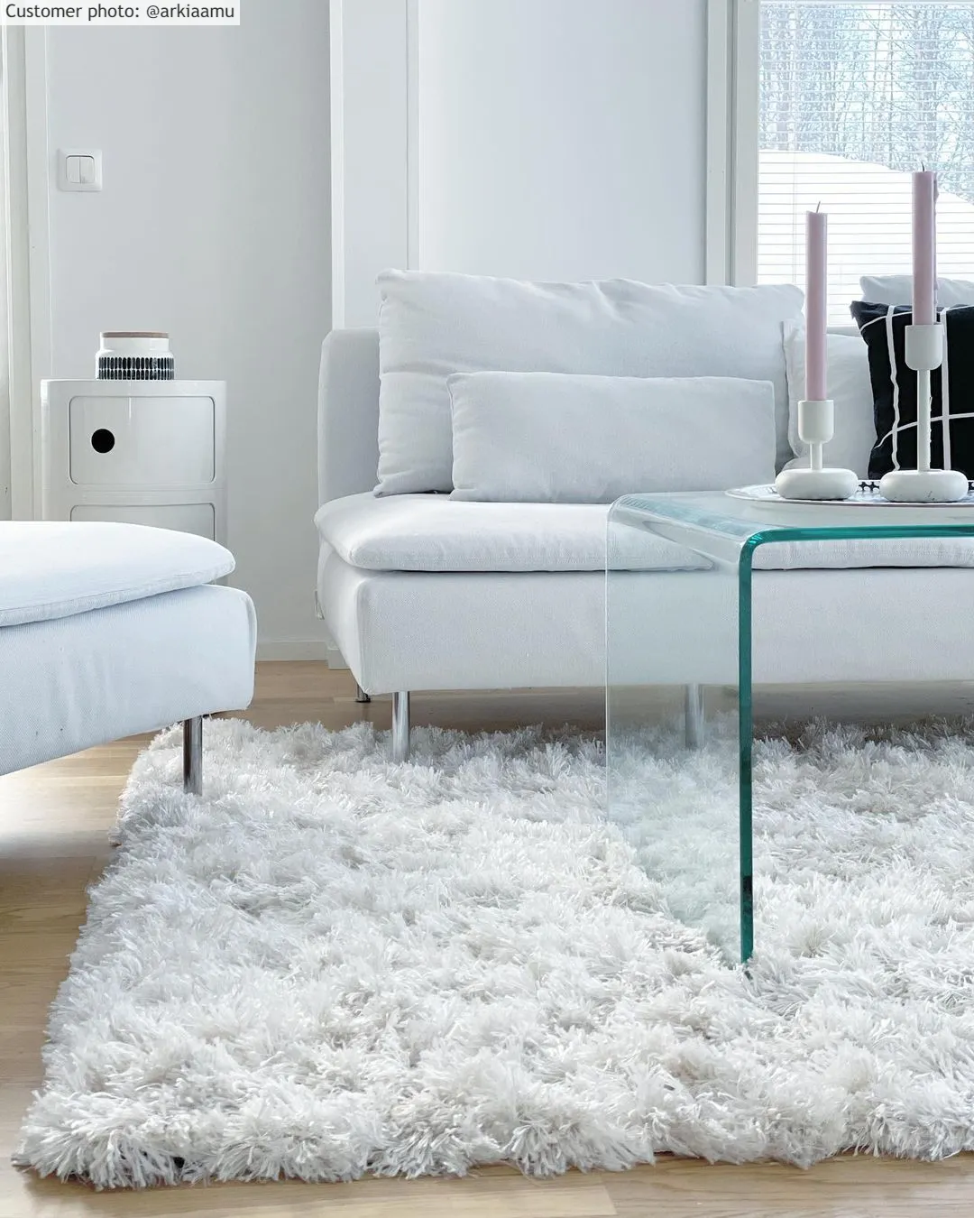 Shaggy szőnyeg - Janjira (fehér)