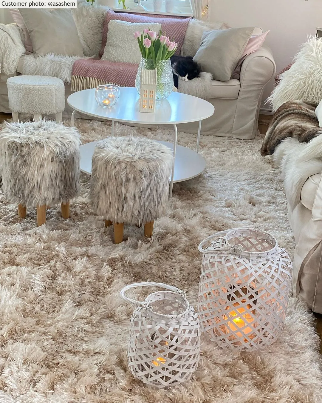 Shaggy szőnyeg - Janjira (offwhite)