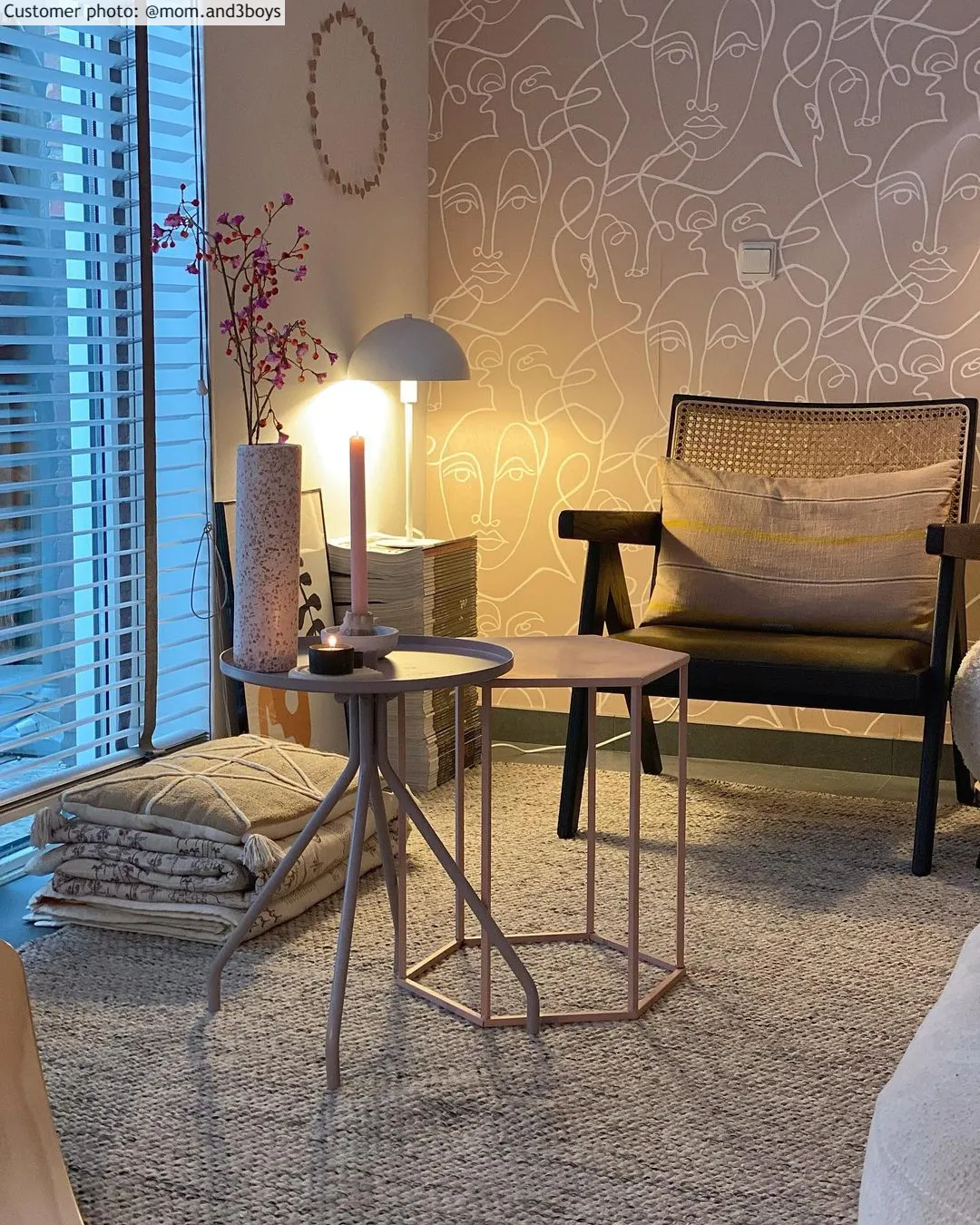 Gyapjúszőnyeg - Otago (szürke/fekete)