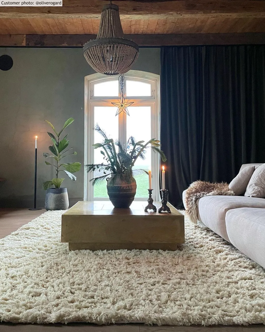 Gyapjúszőnyeg - Aliste Wool Shaggy (alabaster gleam)