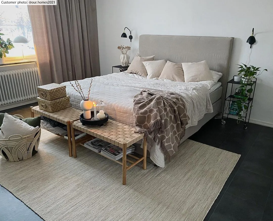 Gyapjúszőnyeg - Dhurry (természetes)