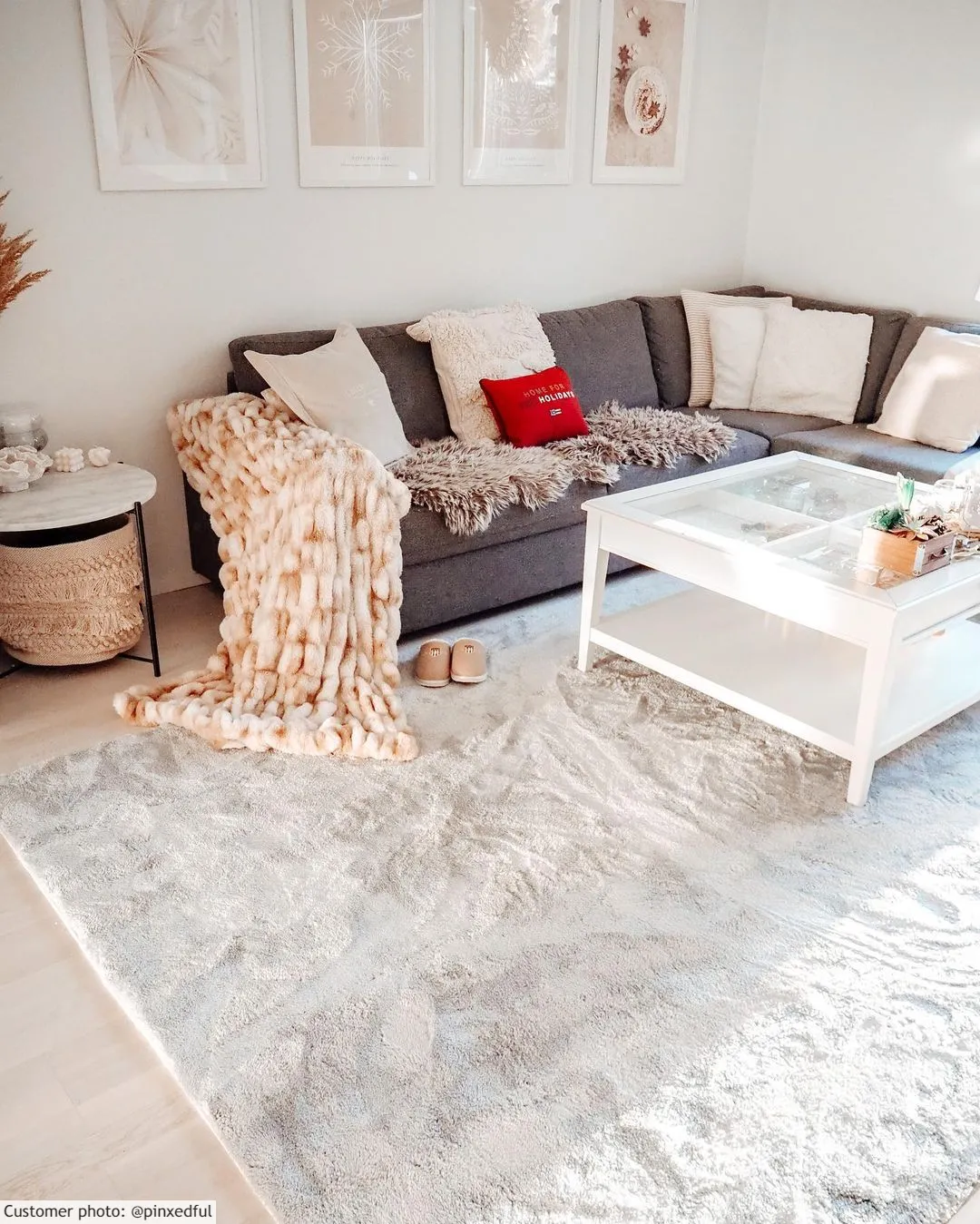 Shaggy szőnyeg - Aranga Super Soft Fur (szürke)