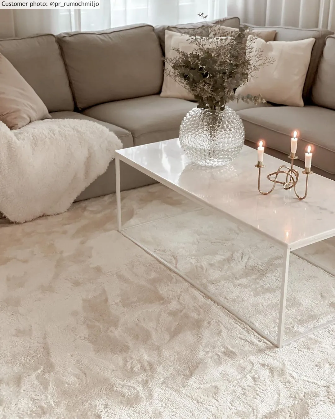 Shaggy szőnyeg - Aranga Super Soft Fur (bézs)