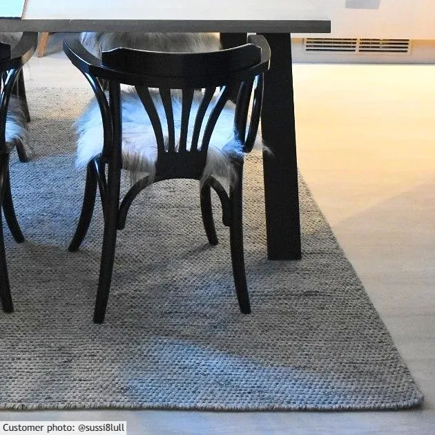 Gyapjúszőnyeg - Otago (szürke/fekete)