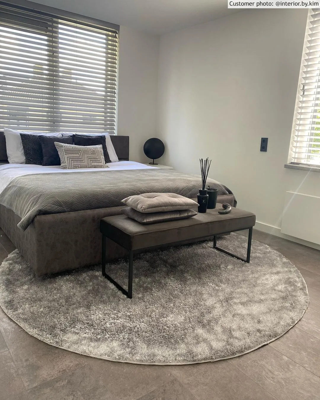 Kerek szőnyegek - Cosy (ezüst)