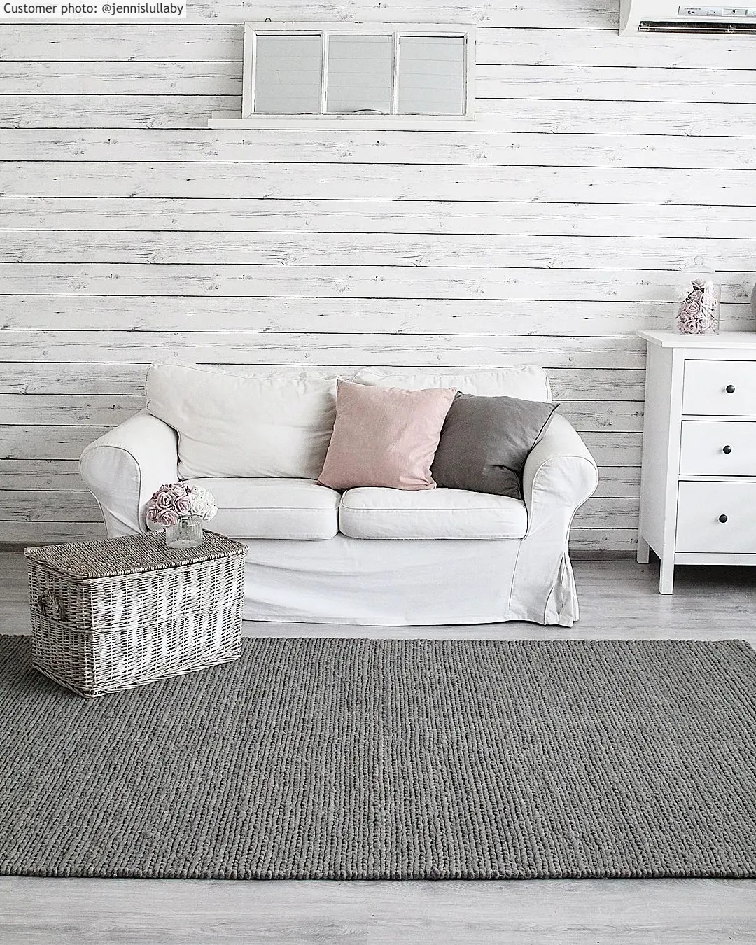 Gyapjúszőnyeg - Lynmouth (világosszürke)