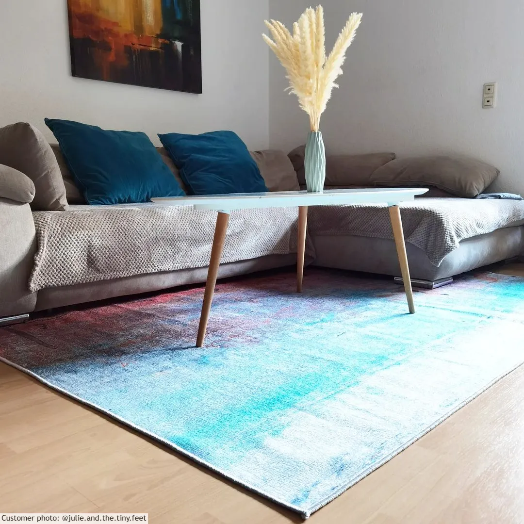 Wilton szőnyeg - Andali (szürke/piros/többszínű)