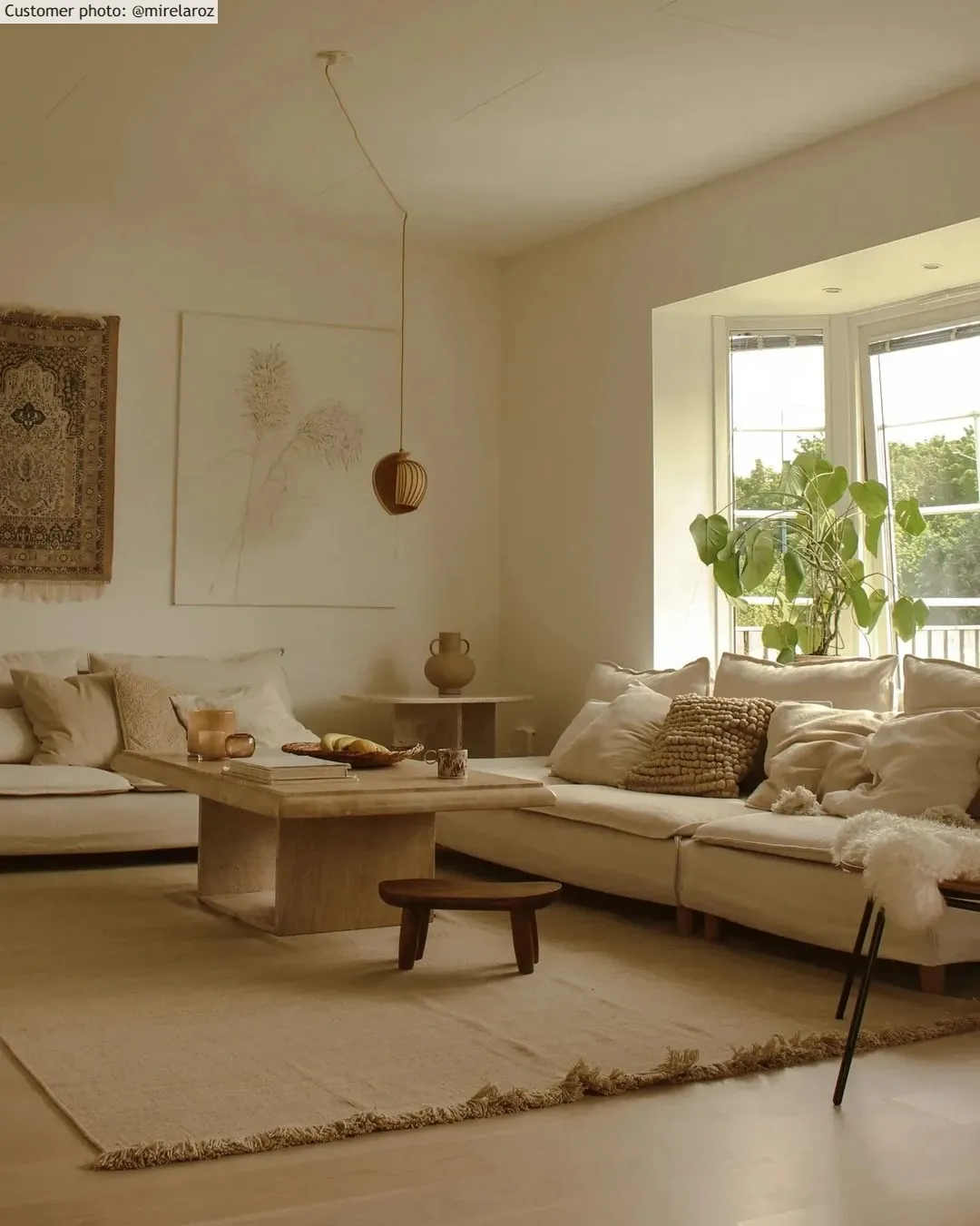 Gyapjúszőnyeg - Layton (bézs)