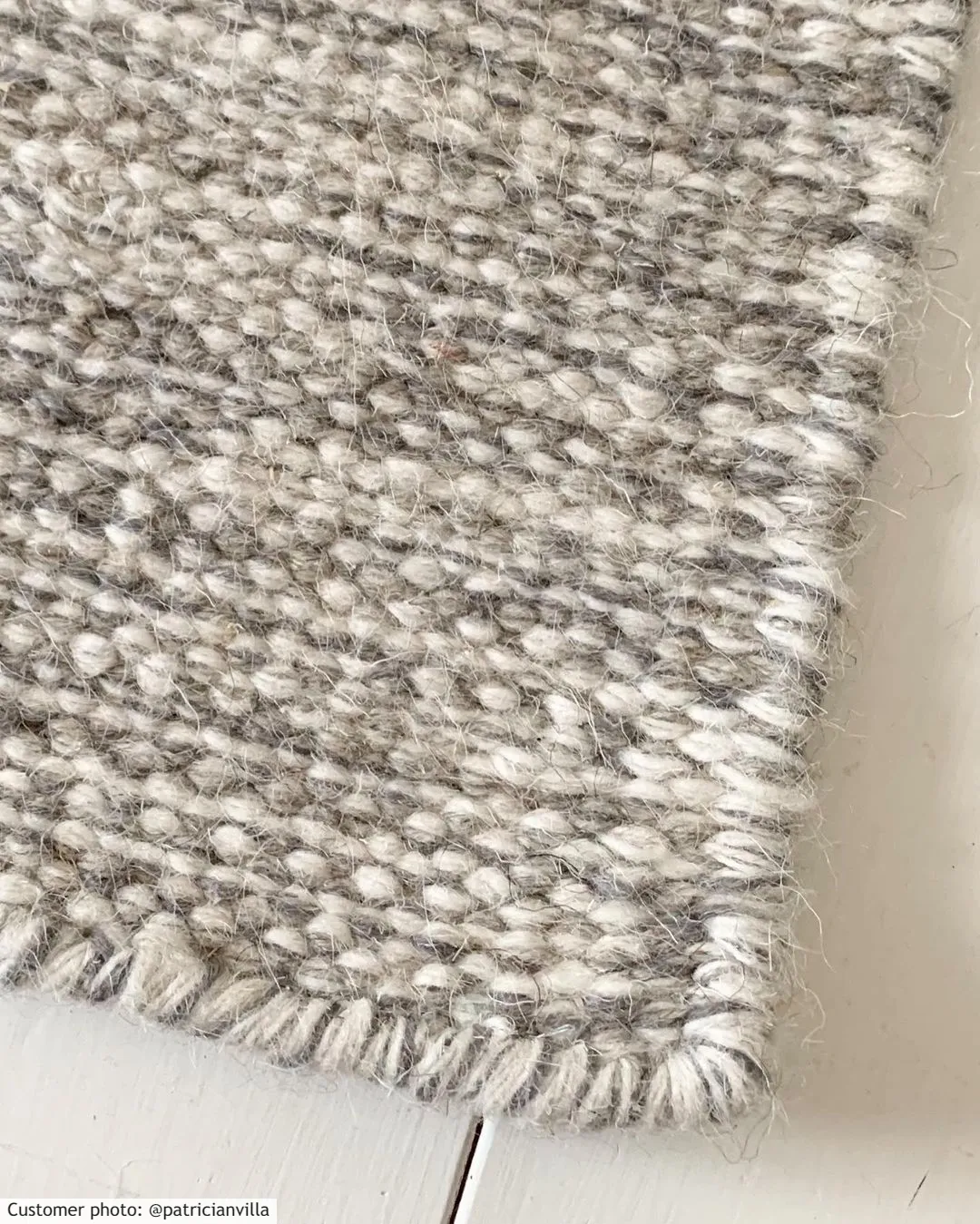 Gyapjúszőnyeg - Dhurry (szürke)