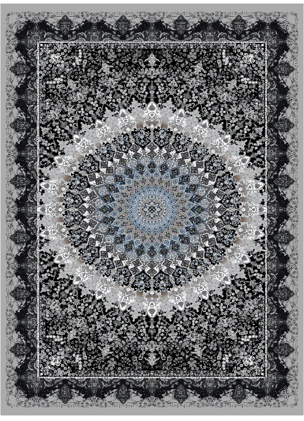 Wilton szőnyeg - Yelda (fekete/többszínű)