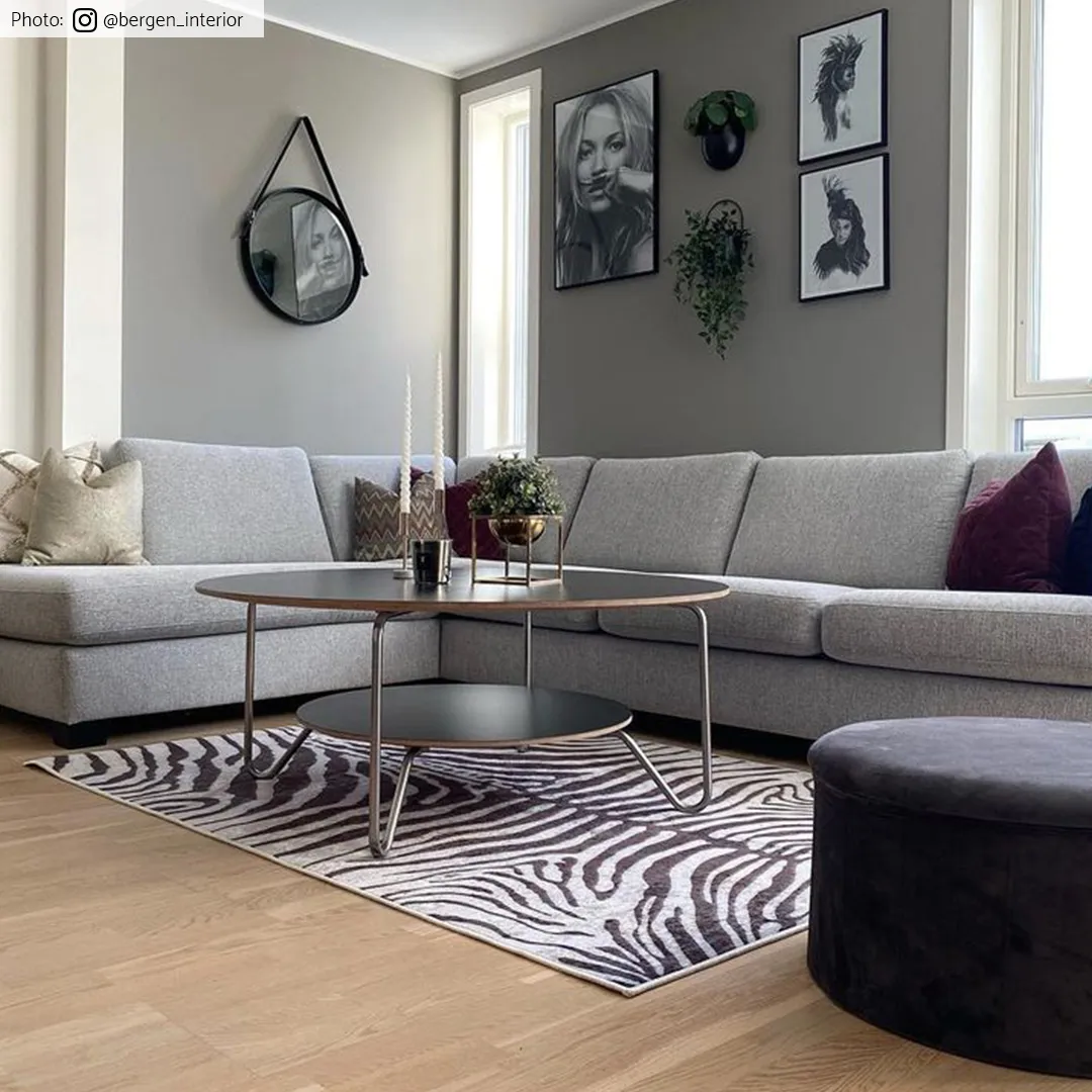 Wilton szőnyeg - Zebra (fekete/fehér)