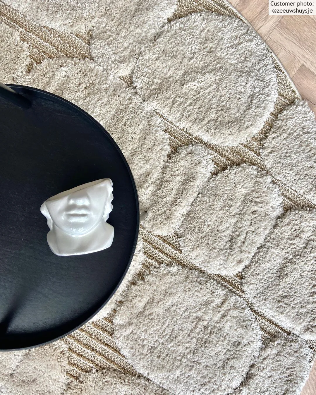 Kerek szőnyegek - Fondi (bézs)